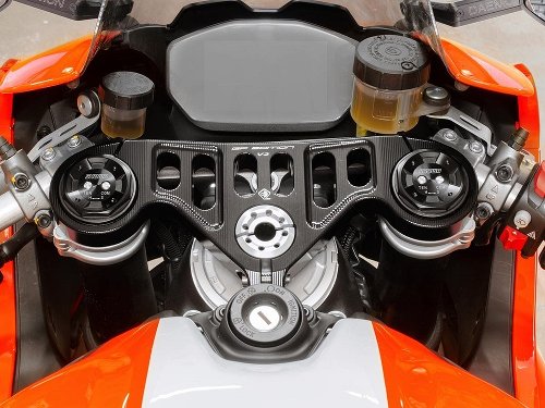 Ducabike Fork Clamp, GP edition, black - Ducati Panigale V2