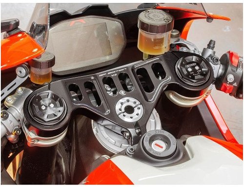 Ducabike Fork Clamp, GP edition, black - Ducati Panigale V2