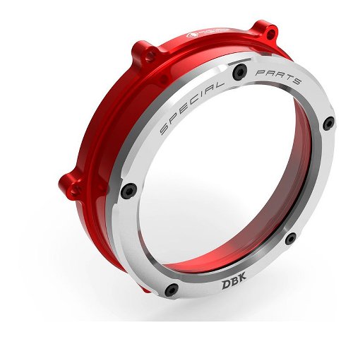 Ducabike Clutch cover, red-silver - Ducati Panigale V4