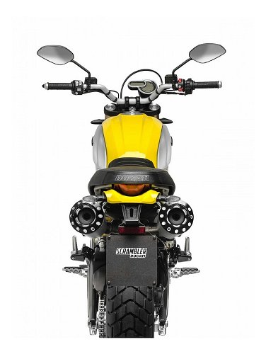 Ducabike Auspuffblende, schwarz - Ducati 1100 Scrambler