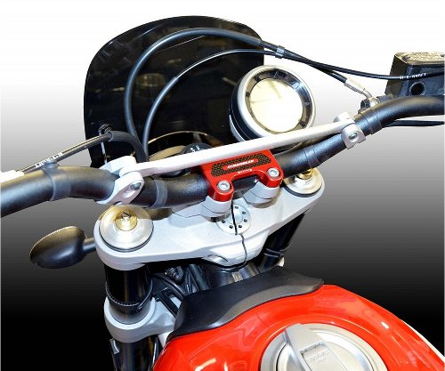 Ducabike Blocco Manubrio Ducati Scrambler 1100 Rosso 28mm