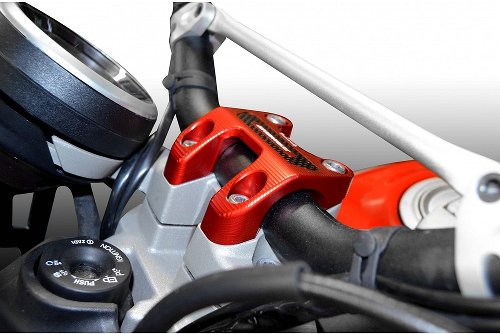 Ducabike Blocco Manubrio Ducati Scrambler 1100 Rosso 28mm