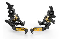 Ducabike Footrest system, black-gold - Ducati 950