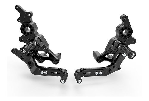 Ducabike Footrest system, black - Ducati 950 Hypermotard