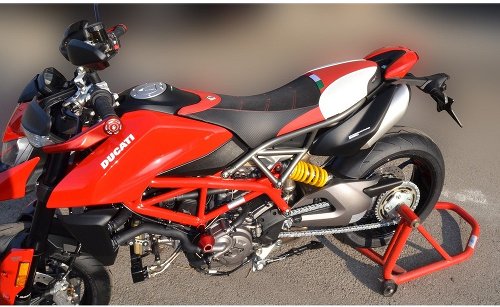 Ducabike Seat cover, black-red-white - Ducati 950