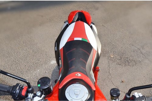 Ducabike Seat cover, black-red-white - Ducati 950