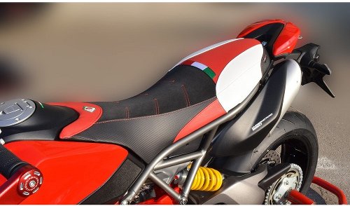 Ducabike Seat cover, black-red-white - Ducati 950