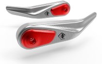 Ducabike Handguard, silver-red - Ducati 950, 1200, 1260