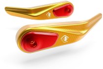 Ducabike Handguard protection, gold-red - Ducati 950, 1200,