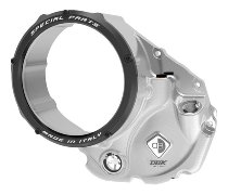 Ducabike Clutch cover, open, silver-black - Ducati