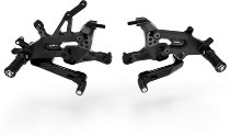 Ducabike Footrest adjustable, black - Ducati Streetfighter