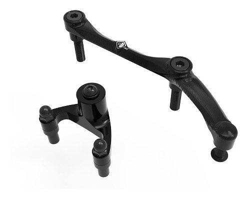 Ducabike holder set steering damper, black- Monster 937