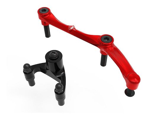 Ducabike holder set steering damper, red - Monster 937