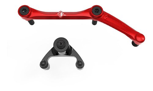 Ducabike holder set steering damper, red - Monster 937