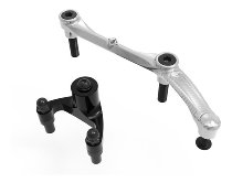 Ducabike holder set steering damper, silver - Monster 937