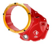 Ducabike Clutch cover, open, red -gold - Ducati Monster 937