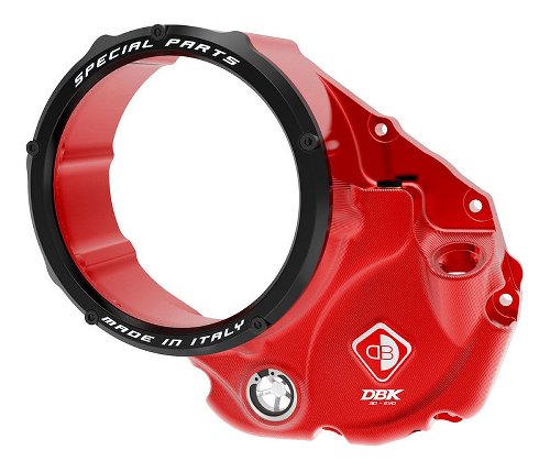 Ducabike Clutch cover, open, red -black - Ducati Monster