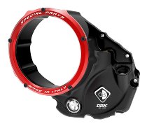 Ducabike Clutch cover, open, black -red - Ducati Monster