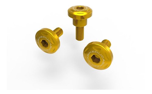 Ducabike Screw Set, Rear Wheel Cover ,3 pcs, gold - Ducati