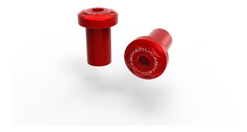 Ducabike Screw Set, Key Lock ,2 pcs, red - Ducati Monster