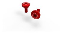 Ducabike Screw Set, Tank attachment ,2 pcs, red - Ducati