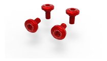 Ducabike Screw Set, front Fender ,4 pcs, red - Ducati