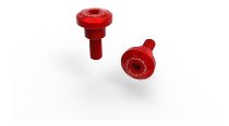 Ducabike Screw Set, Passenger Cover ,2 pcs, red - Ducati