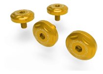 Ducabike Screw Set, Wind Deflector ,4 pcs, gold - Ducati