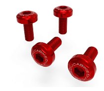 Ducabike Screw Set, Air guide ,4 pcs, red - Ducati