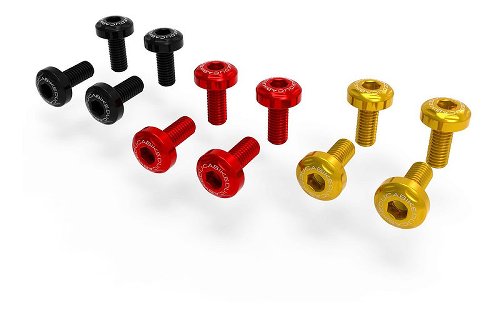 Ducabike Screw Set, Air guide ,4 pcs, red - Ducati