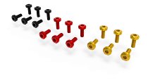 Ducabike Screw Set, Front Cover ,6 pcs, red - Ducati