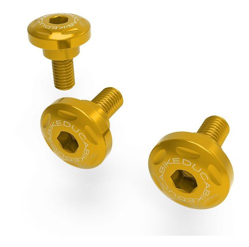 Ducabike Screw Set, Rear Wheel Cover ,3 pcs, gold - Ducati