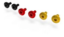 Ducabike Screw Set, Cover Shock Absorber ,2 pcs, red -