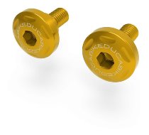 Ducabike Schrauben-Set, Blende Dämpfer, 2tlg, gold - Ducati