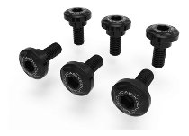 Ducabike Screw Set, Front Wheel Cover ,6 pcs, black - Ducati