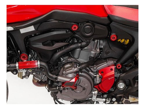 Ducabike Frame guards, 8 parts, red - Ducati Monster 937