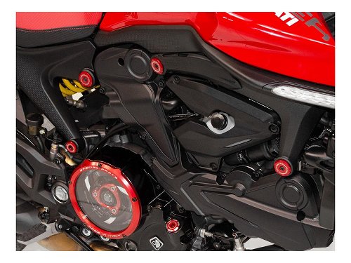 Ducabike Frame guards, 8 parts, red - Ducati Monster 937