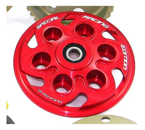 Ducabike Slipper Clutch, 6 Springs Pressure Plate, red -