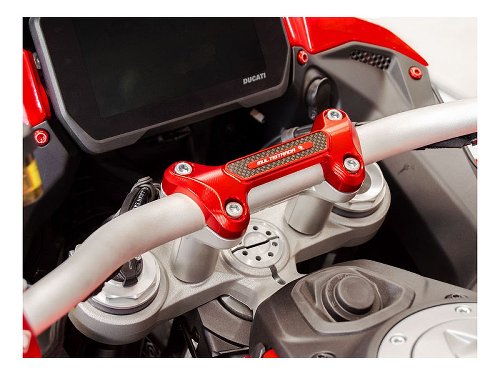 Ducabike Handlebar clamp, red - Ducati Multistrada V4