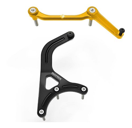 Ducabike Holder Set Steering Damper, gold - Multistrada V4