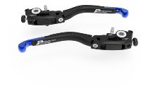 Ducabike Leve freno e frizione recolabili L26 EVO, nero-blu,