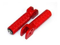 Ducabike Pillion Passenger Footpegs, red - Ducati