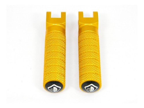 Ducabike Pillion Passenger Footpegs, gold - Ducati