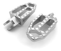 Ducabike Pillion Passenger Footpegs, silver - Ducati