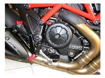 Ducabike Pillion Passenger Footpegs, red - Ducati