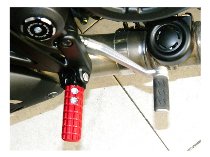 Ducabike Pillion Passenger Footpegs, red - Ducati