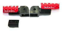 Ducabike Pillion Passenger Footpegs, red - Ducati