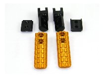 Ducabike Pillion Passenger Footpegs, gold - Ducati