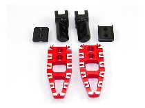 Ducabike Pillion Passenger Footpegs, adjustable, red -