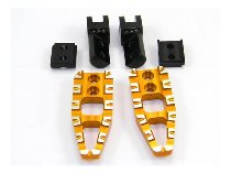 Ducabike Pillion Passenger Footpegs, adjustable, gold -